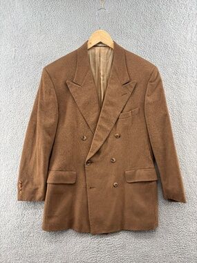 Vintage‎ John W Nordstrom Loro Piana Cashmere Double Breasted Blazer 41R